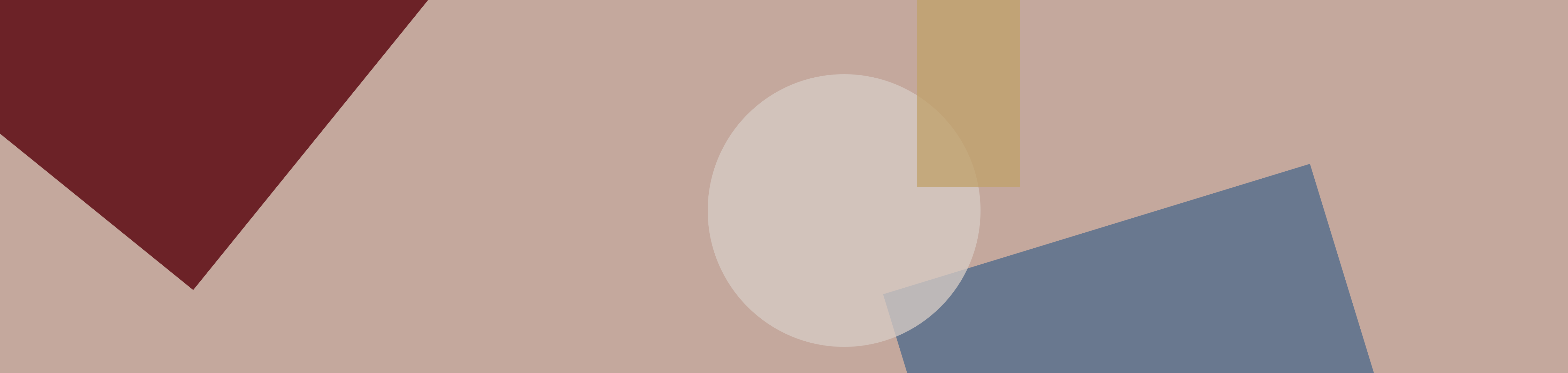 Figuras geométricas de color rojo, blanco, azul y amarillo con fondo rosa para ilustrar mi artículo
